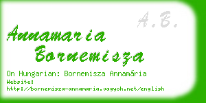annamaria bornemisza business card
