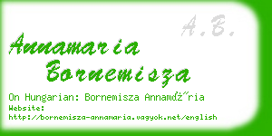 annamaria bornemisza business card